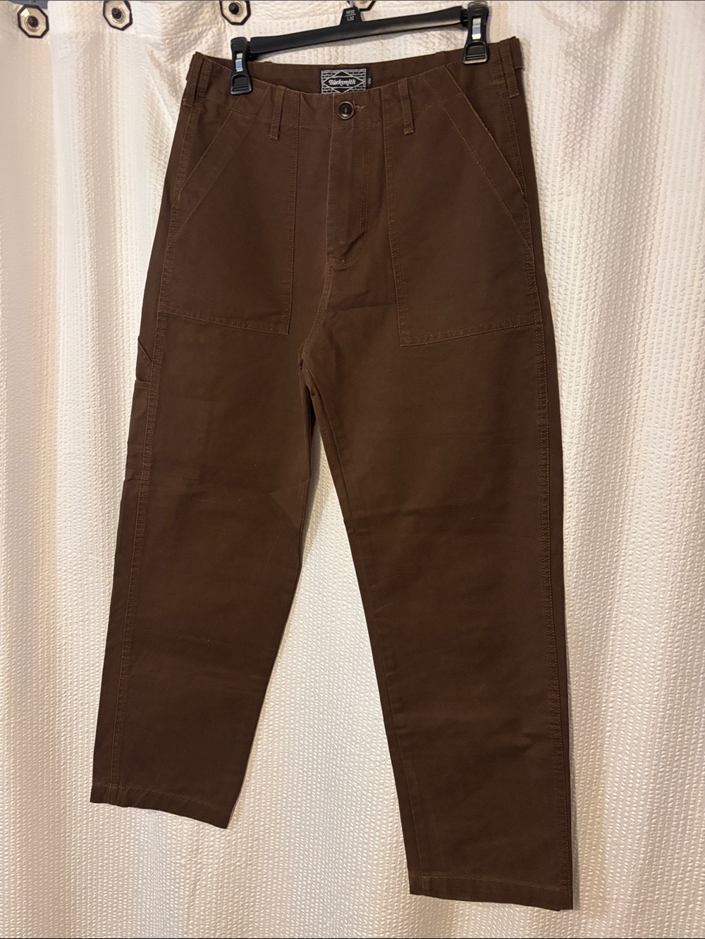 Men's Brown Carpenter Chino Pants - Relaxed Workwear Style